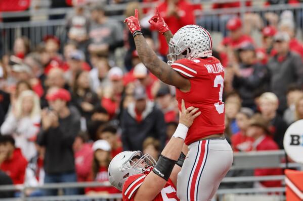 Williams rushes for 5 TDs No. 3 OSU beats Rutgers 49 10 AP News